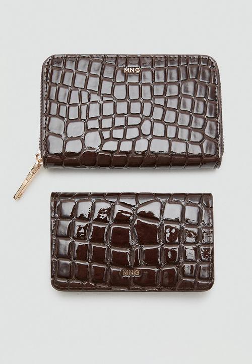 MANGO - Dino wallet - dark brown