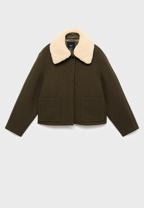 MANGO - Jacket mus - beige/khaki