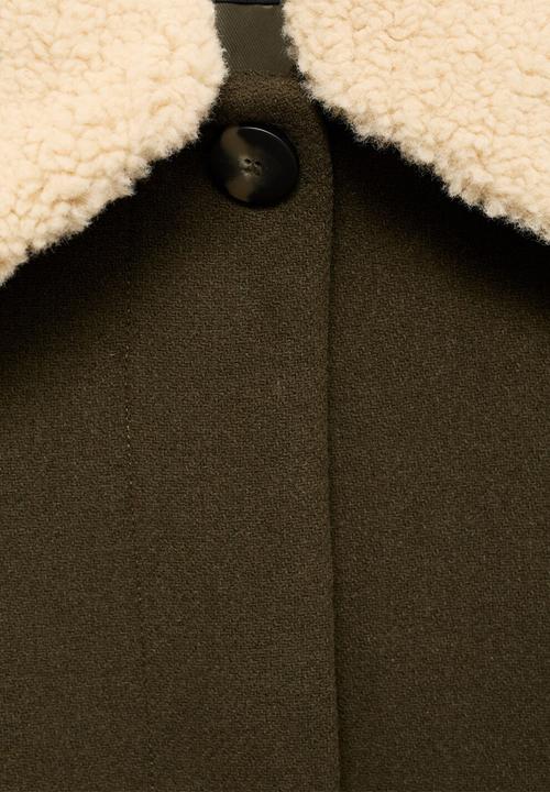 MANGO - Jacket mus - beige/khaki