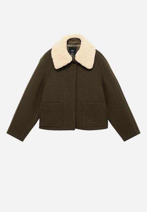 MANGO - Jacket mus - beige/khaki