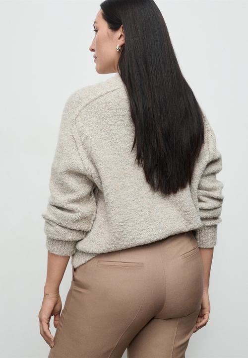MANGO - Trousers natalie - medium brown