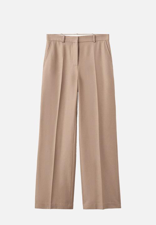 MANGO - Trousers natalie - medium brown