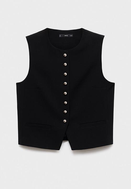 MANGO - Vest Gabo -  Black