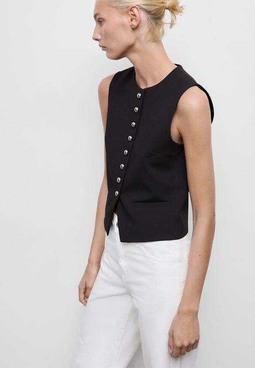 MANGO - Vest Gabo -  Black