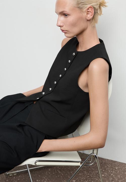 MANGO - Vest Gabo -  Black