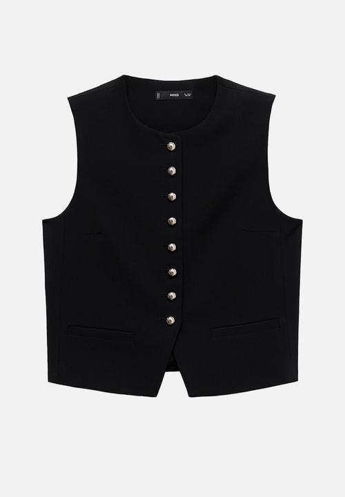 MANGO - Vest Gabo -  Black