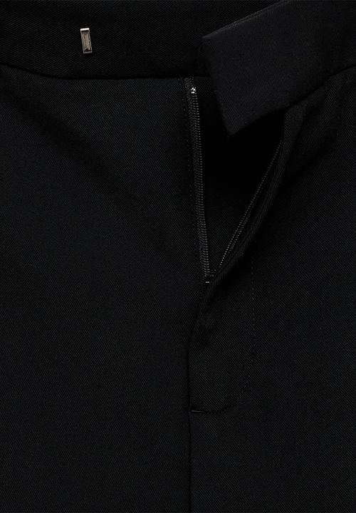 MANGO - Trousers pau - black