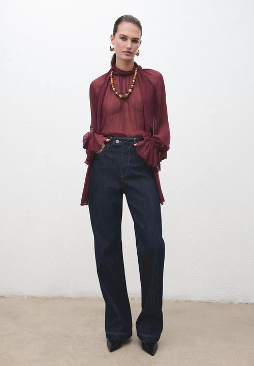 MANGO - Jeans evan - open blue