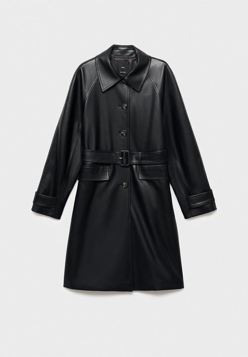 MANGO - Trenchcoat petra - black