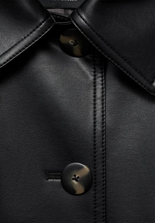 MANGO - Trenchcoat petra - black