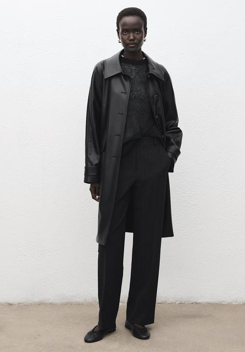 MANGO - Trenchcoat petra - black