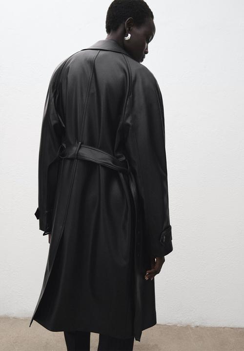 MANGO - Trenchcoat petra - black