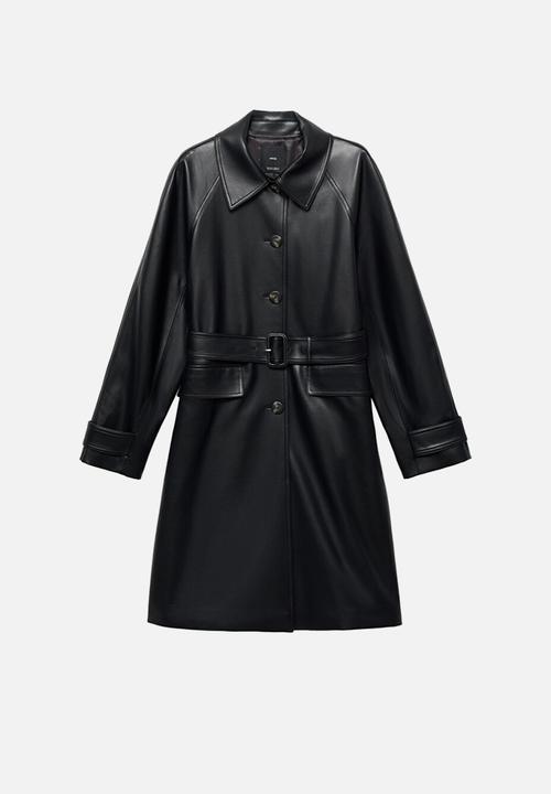 MANGO - Trenchcoat petra - black