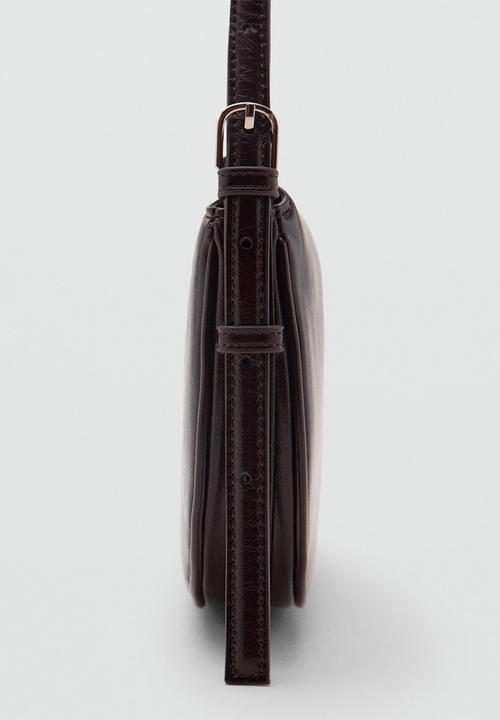MANGO - Fortuna crossbody bag-dark brown