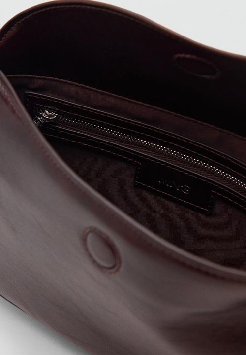 MANGO - Fortuna crossbody bag-dark brown