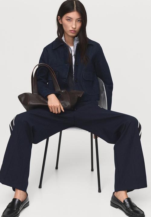 MANGO - Trousers massim - navy