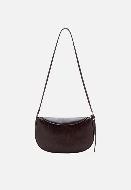 MANGO - Fortuna crossbody bag-dark brown