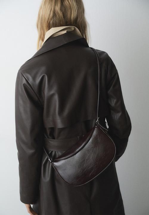 MANGO - Fortuna crossbody bag-dark brown