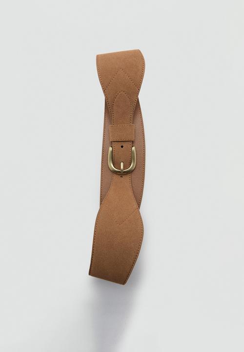 MANGO - Amalies belt-brown