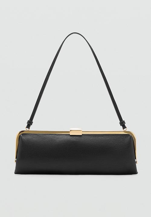MANGO - Flautin shoulder bag-black