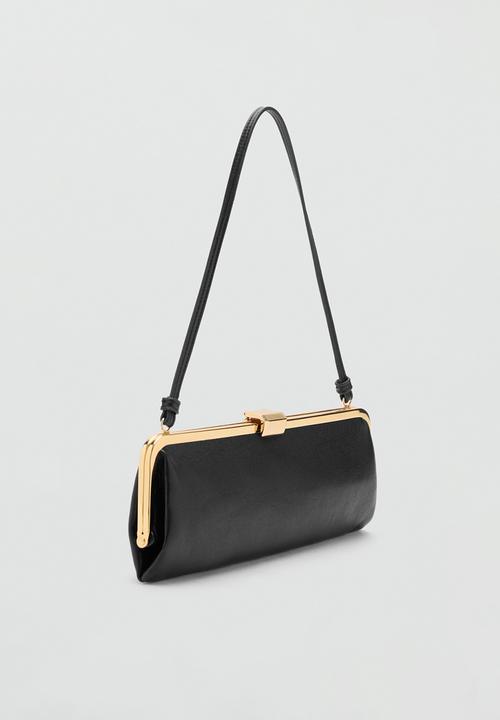 MANGO - Flautin shoulder bag-black