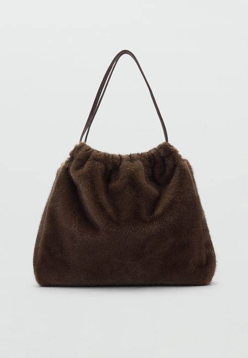 MANGO - Popu shoulder bag - dark brown