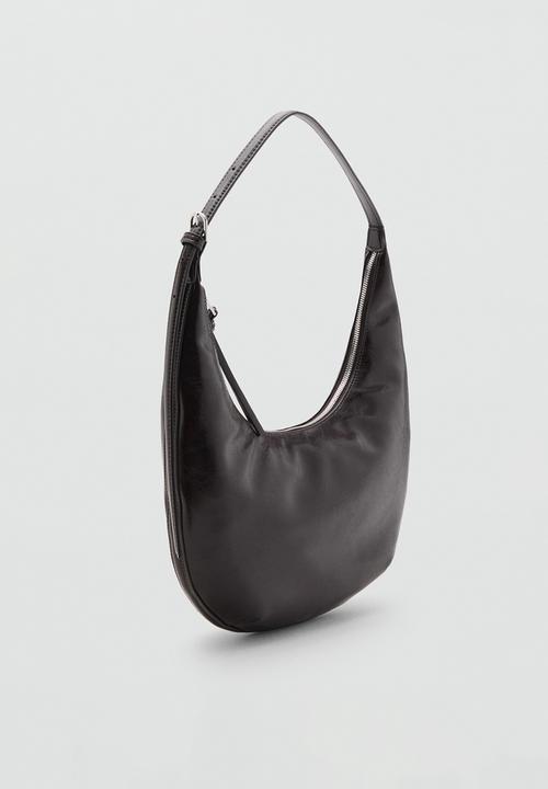 MANGO - Fortuna shoulder bag - dark brown