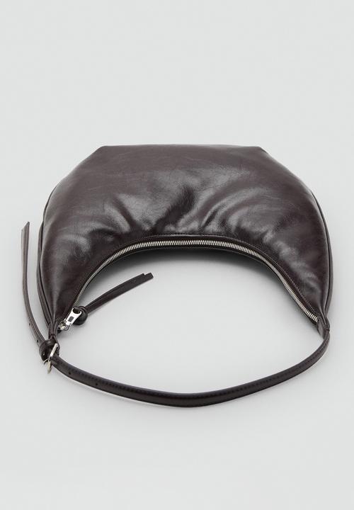 MANGO - Fortuna shoulder bag - dark brown