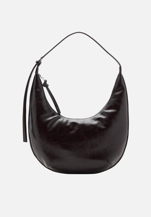 MANGO - Fortuna shoulder bag - dark brown