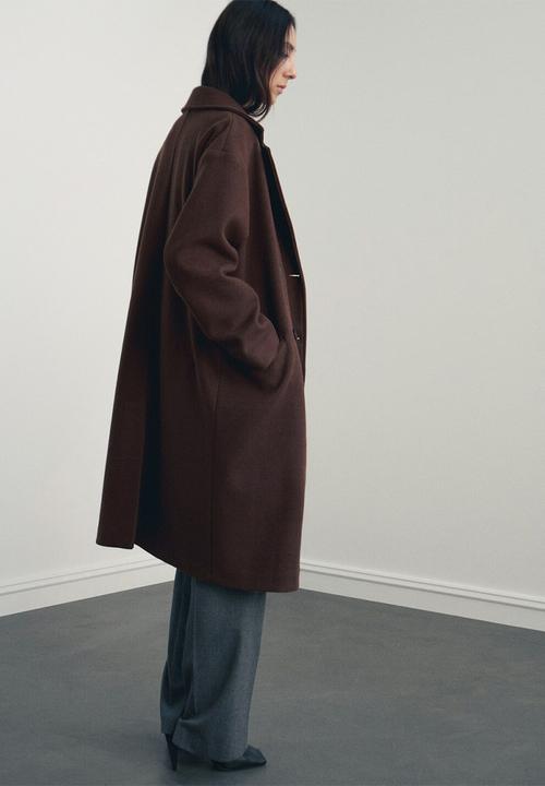 MANGO - Coat tabisa - brown