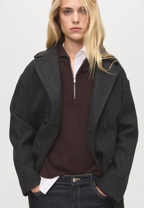 MANGO - Coat tabisa - charcoal