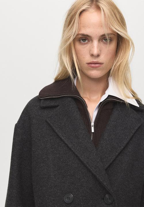 MANGO - Coat tabisa - charcoal