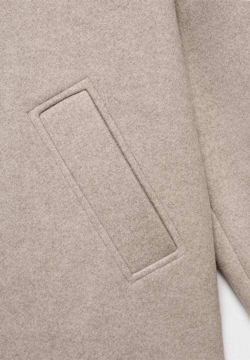 MANGO - Coat jade - medium brown