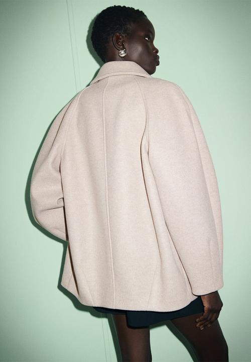 MANGO - Coat jade - medium brown