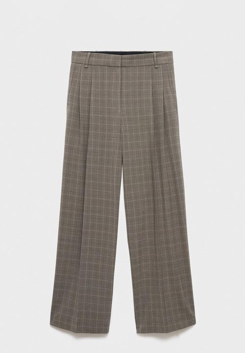MANGO - Trousers katy - medium brown