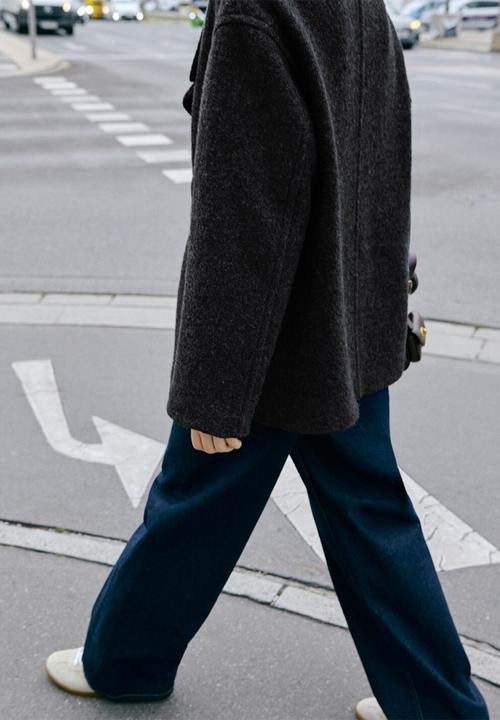 MANGO - Coat lowi - gray