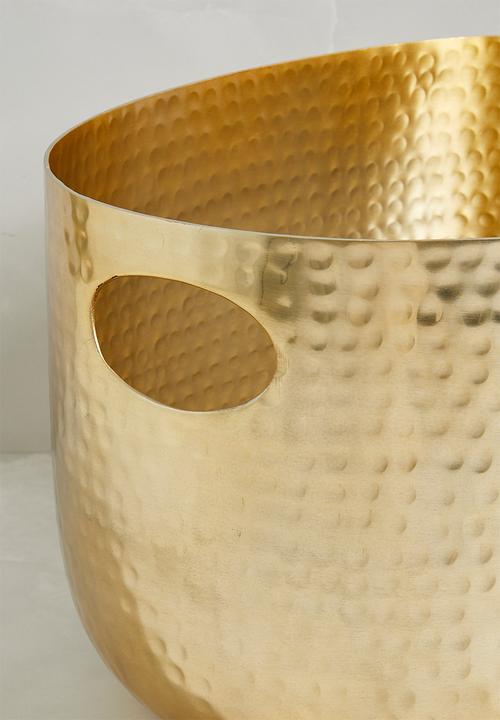 Sixth Floor - Hammered Champagne Bucket - Gold