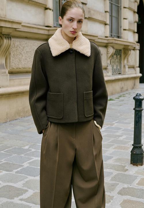 MANGO - Trousers gabriela - beige/khaki