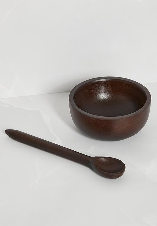 Sixth Floor - Wooden Tapas Bowls set of 3 - Dark Brown