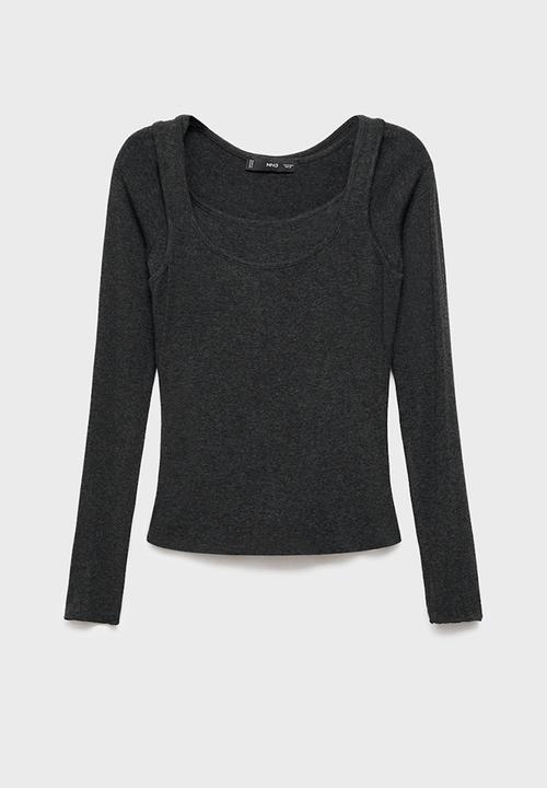 MANGO - Camiseta Belle - Dark Grey