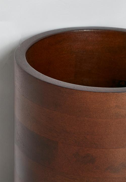 Sixth Floor - Wooden Utensil Holder - Dark Brown