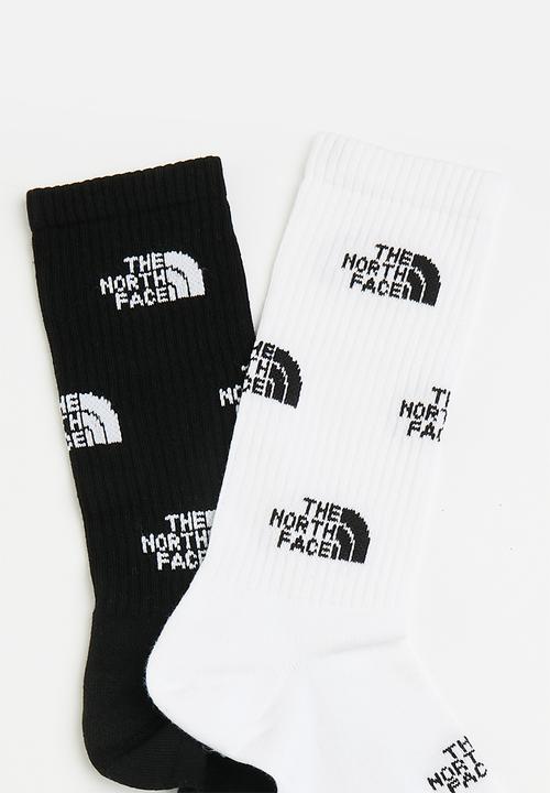 The North Face - Everyday Crew Sock Logo - 2P - Tnf Black-Tnf White