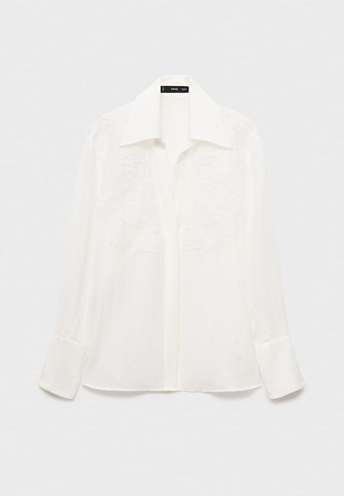 MANGO - Shirt melanie - natural
