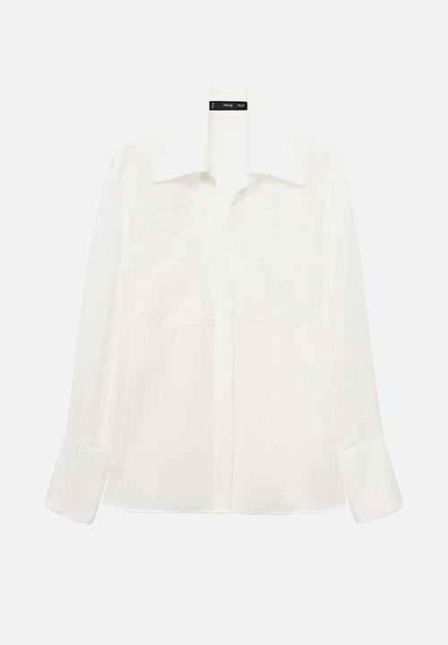 MANGO - Shirt melanie - natural