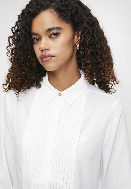 POLO - Wmn Mpai l/s Pintuck Blouse - Off White