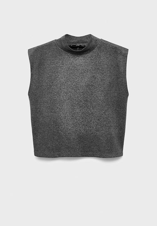 MANGO - Top clinto - grey