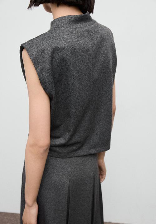 MANGO - Top clinto - grey