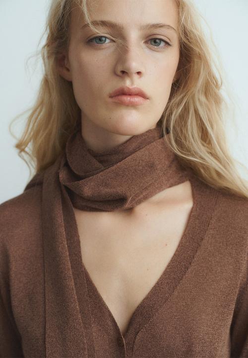 MANGO - Cardigan lorea - brown