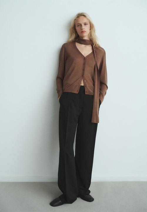 MANGO - Cardigan lorea - brown