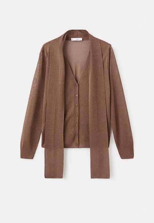 MANGO - Cardigan lorea - brown